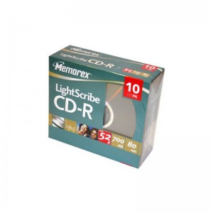 Memorex LightScribe CD-R 700MB 80min 52x (unidade)